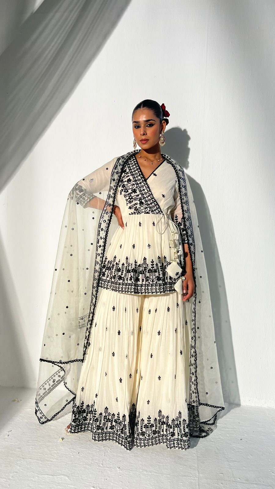 Peplum with Sharara kurti set - CHARVI