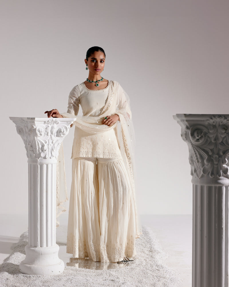 Off White Lotus Straight Sharara