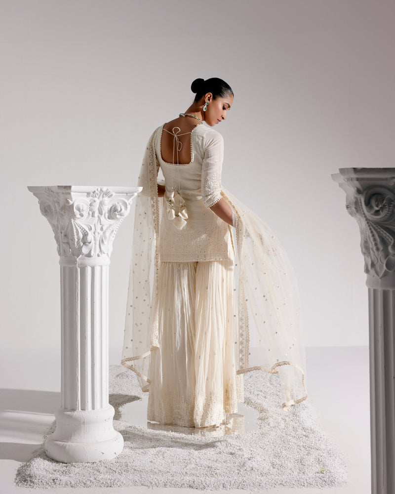 Off White Lotus Straight Sharara