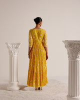 Mango SK BK Angrakha With Embroidered Dupatta