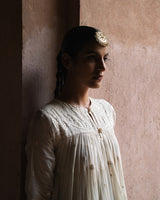 Off white 8 Layer forest All Over Embroided Anarkali