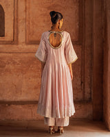 Forest onion pink anarkali with pants