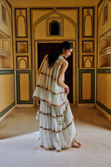 Sea foam 4 tier peplum Sharara