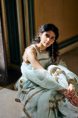 Sea foam 4 tier peplum Sharara
