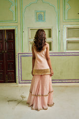 Vintage blush spaghetti Straight Sharara