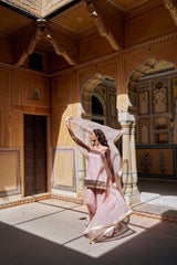 Vintage blush spaghetti Straight Sharara