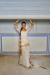 Ivory Straight Sharara