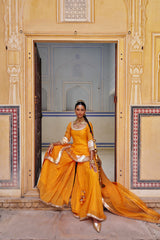 Saffron Straight Sharara
