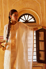 Ivory line kaftan with pant