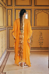 Saffron line kaftan with pant