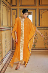 Saffron line kaftan with pant
