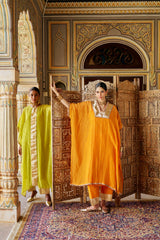 Citron line kaftan with pant