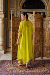 Citron glass kaftan with pant