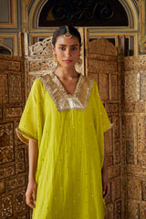 Citron glass kaftan with pant