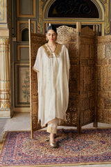 Ivory glass kaftan with pant