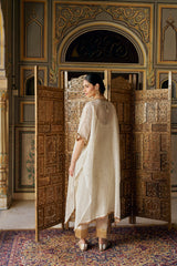 Ivory glass kaftan with pant