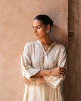 Sunflower embroidered kurta
