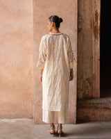 Sunflower embroidered kurta