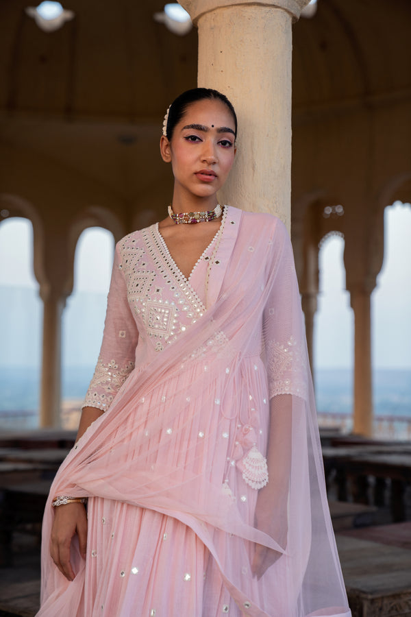 Blush Pink Diamond Angrakha