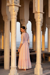 Blush Pink Temple Angrakha